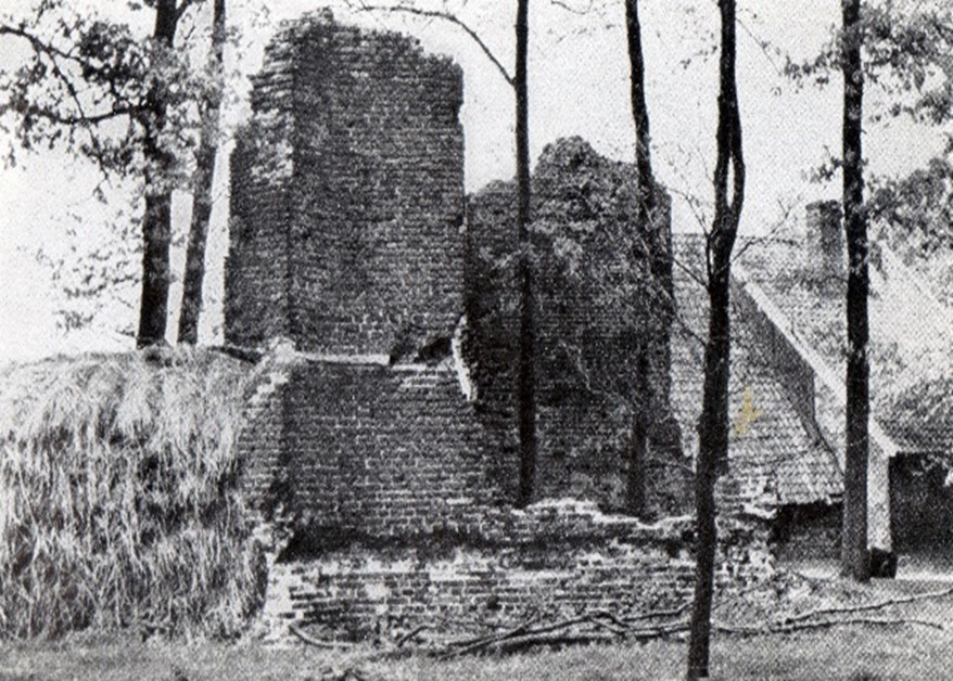 Ruïne Sint Jacobskapel foto 1935 met stromiete