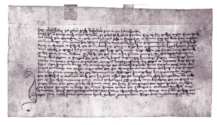 Ruïne Sint Jacobskapel stichtingsakte van 1444